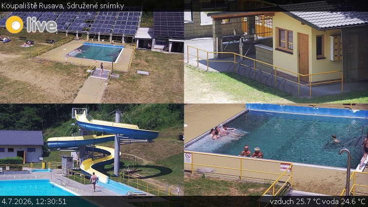 Koupaliště Rusava - Sdružené snímky - 4.7.2026 v 12:30