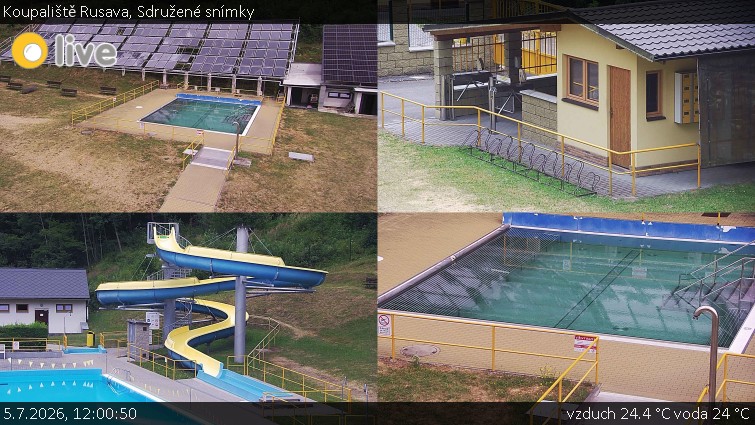 Koupaliště Rusava - Sdružené snímky - 5.7.2026 v 12:00
