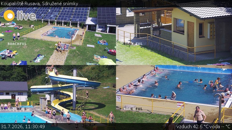Koupaliště Rusava - Sdružené snímky - 31.7.2026 v 11:30