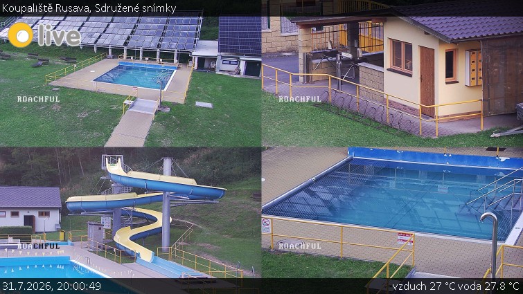Koupaliště Rusava - Sdružené snímky - 31.7.2026 v 20:00