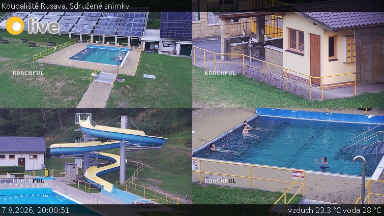 Koupaliště Rusava - Sdružené snímky - 7.8.2026 v 20:00