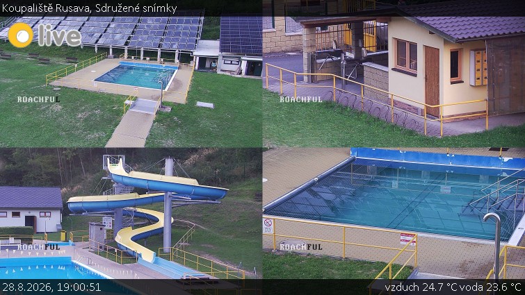 Koupaliště Rusava - Sdružené snímky - 28.8.2026 v 19:00