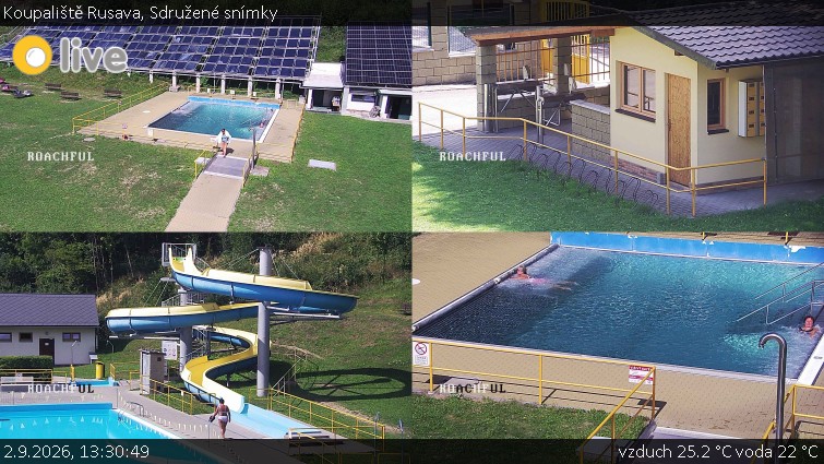 Koupaliště Rusava - Sdružené snímky - 2.9.2026 v 13:30