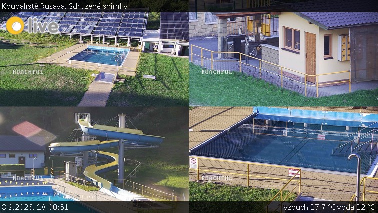 Koupaliště Rusava - Sdružené snímky - 8.9.2026 v 18:00