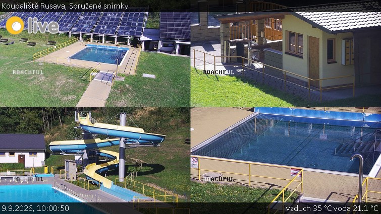Koupaliště Rusava - Sdružené snímky - 9.9.2026 v 10:00
