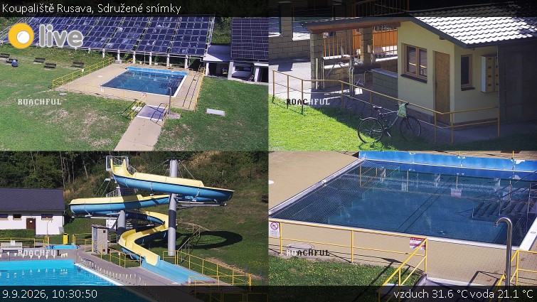 Koupaliště Rusava - Sdružené snímky - 9.9.2026 v 10:30