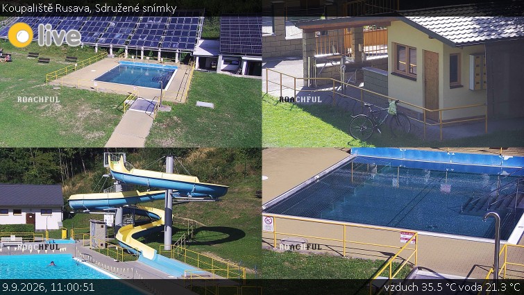 Koupaliště Rusava - Sdružené snímky - 9.9.2026 v 11:00