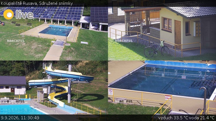 Koupaliště Rusava - Sdružené snímky - 9.9.2026 v 11:30