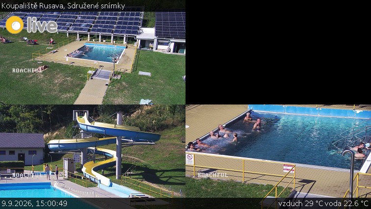 Koupaliště Rusava - Sdružené snímky - 9.9.2026 v 15:00
