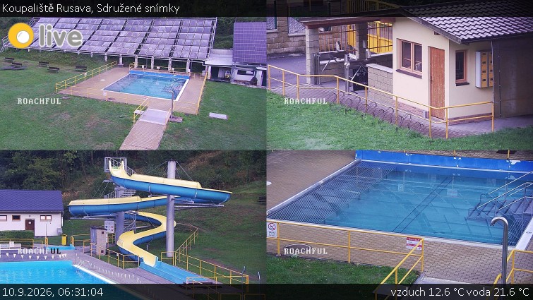 Koupaliště Rusava - Sdružené snímky - 10.9.2026 v 06:31