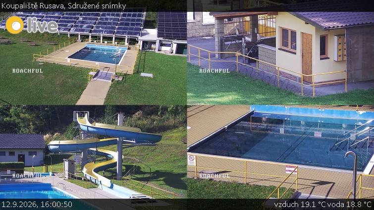 Koupaliště Rusava - Sdružené snímky - 12.9.2026 v 16:00