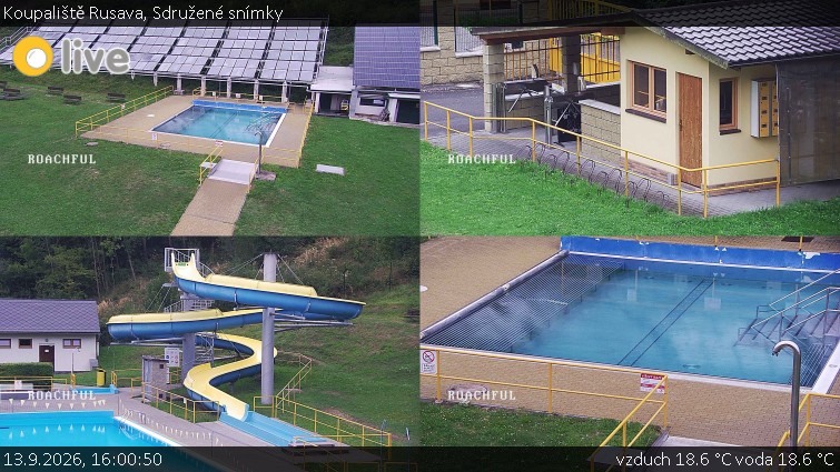 Koupaliště Rusava - Sdružené snímky - 13.9.2026 v 16:00