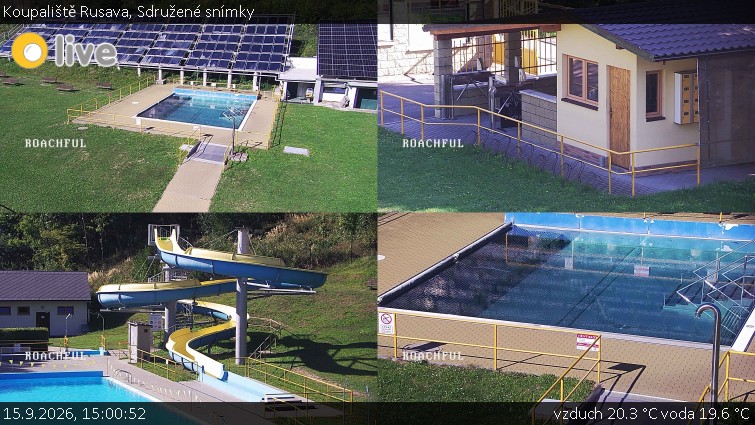 Koupaliště Rusava - Sdružené snímky - 15.9.2026 v 15:00