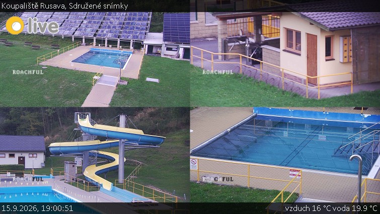 Koupaliště Rusava - Sdružené snímky - 15.9.2026 v 19:00