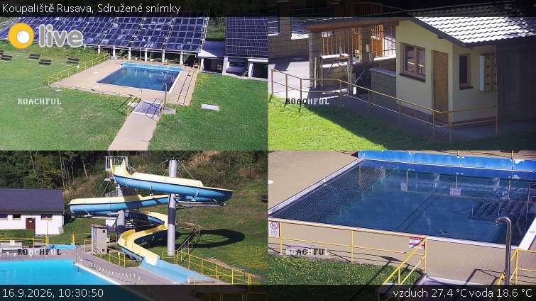 Koupaliště Rusava - Sdružené snímky - 16.9.2026 v 10:30