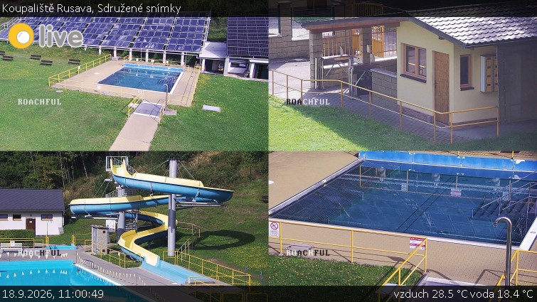 Koupaliště Rusava - Sdružené snímky - 18.9.2026 v 11:00