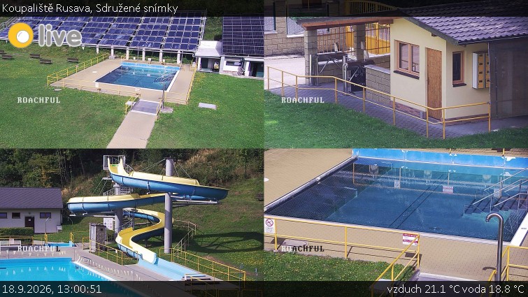 Koupaliště Rusava - Sdružené snímky - 18.9.2026 v 13:00