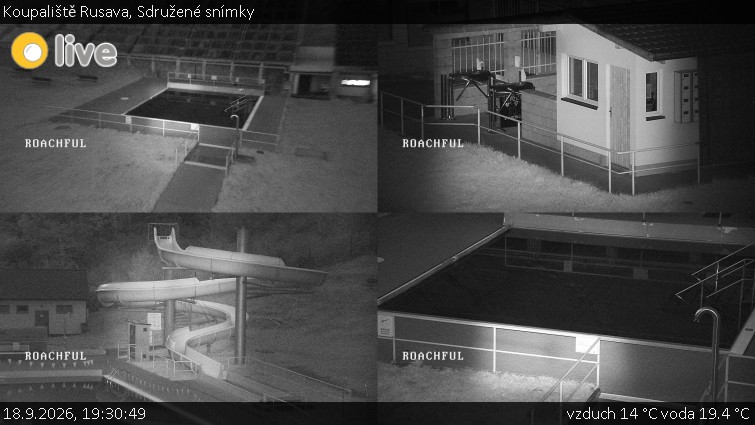 Koupaliště Rusava - Sdružené snímky - 18.9.2026 v 19:30