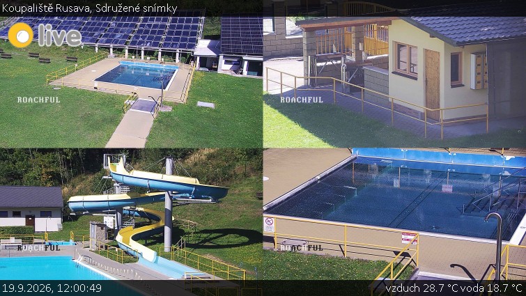 Koupaliště Rusava - Sdružené snímky - 19.9.2026 v 12:00
