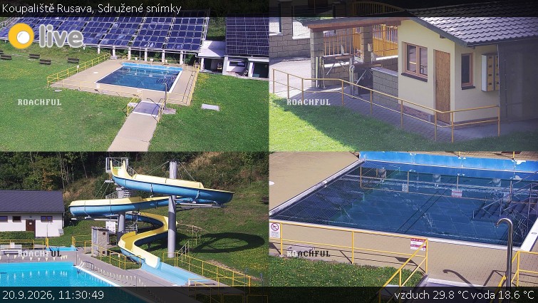 Koupaliště Rusava - Sdružené snímky - 20.9.2026 v 11:30