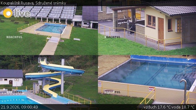 Koupaliště Rusava - Sdružené snímky - 21.9.2026 v 09:00