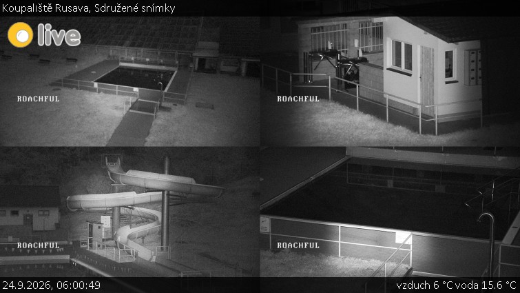 Koupaliště Rusava - Sdružené snímky - 24.9.2026 v 06:00