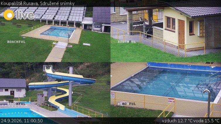 Koupaliště Rusava - Sdružené snímky - 24.9.2026 v 11:00