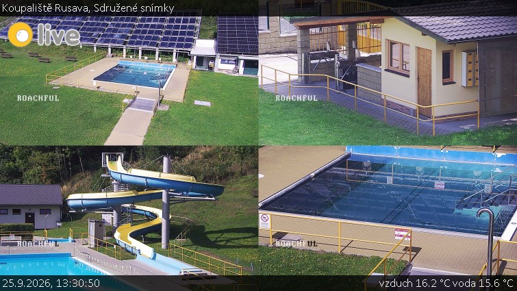 Koupaliště Rusava - Sdružené snímky - 25.9.2026 v 13:30