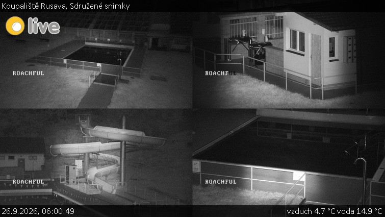 Koupaliště Rusava - Sdružené snímky - 26.9.2026 v 06:00