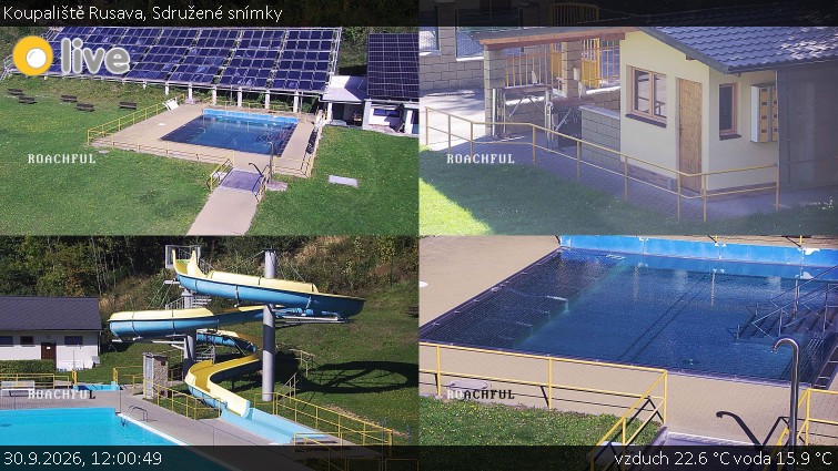 Koupaliště Rusava - Sdružené snímky - 30.9.2026 v 12:00