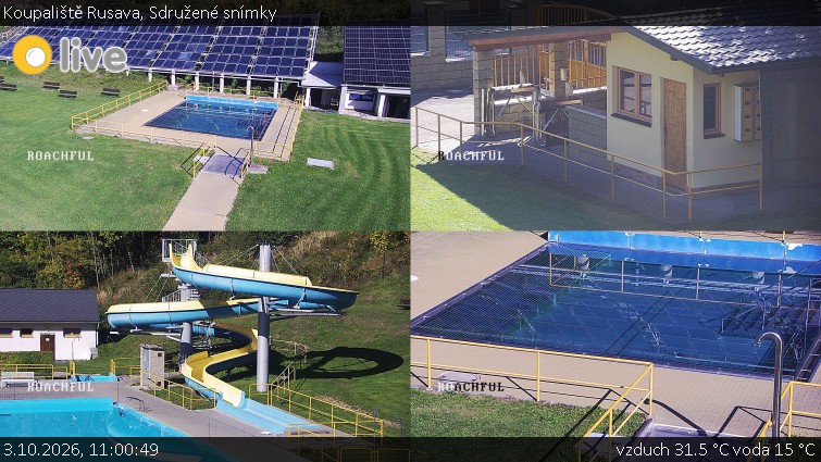 Koupaliště Rusava - Sdružené snímky - 3.10.2026 v 11:00