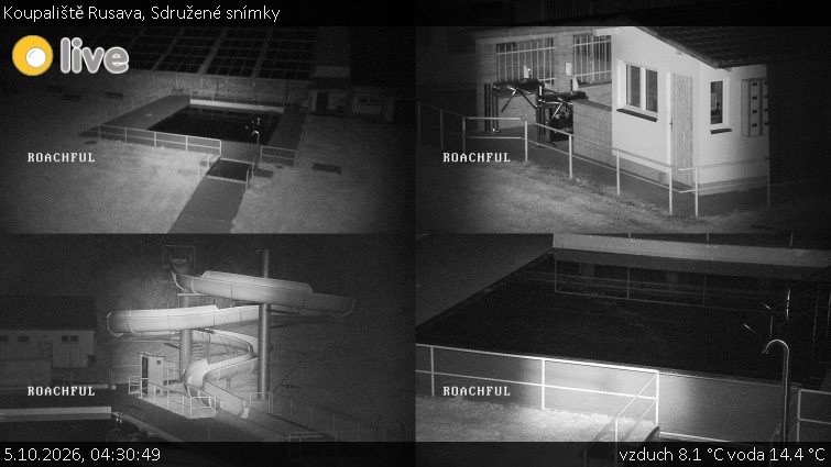 Koupaliště Rusava - Sdružené snímky - 5.10.2026 v 04:30