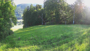 Skiareál Karolinka  - Prostřední část sjezdovky a snowpark - 14.6.2025 v 06:55