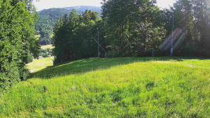 Skiareál Karolinka  - Prostřední část sjezdovky a snowpark - 21.6.2025 v 08:02