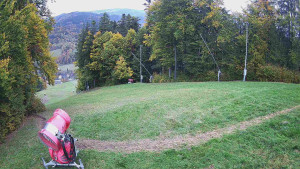 Skiareál Karolinka  - Prostřední část sjezdovky a snowpark - 14.10.2025 v 10:55