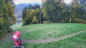 Skiareál Karolinka  - Prostřední část sjezdovky a snowpark - 14.10.2025 v 17:55