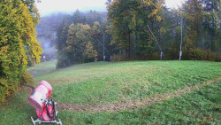 Prostřední část sjezdovky a snowpark