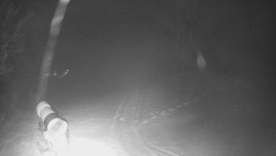 Prostřední část sjezdovky a snowpark