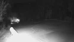 Prostřední část sjezdovky a snowpark