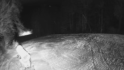 Prostřední část sjezdovky a snowpark