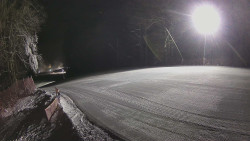 Prostřední část sjezdovky a snowpark
