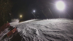 Prostřední část sjezdovky a snowpark