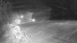 Prostřední část sjezdovky a snowpark