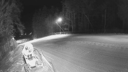 Prostřední část sjezdovky a snowpark