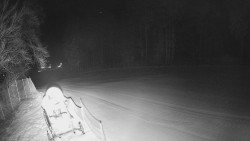 Prostřední část sjezdovky a snowpark