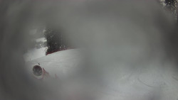 Prostřední část sjezdovky a snowpark