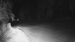 Prostřední část sjezdovky a snowpark