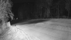 Prostřední část sjezdovky a snowpark
