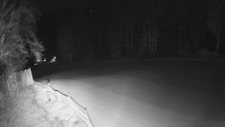 Prostřední část sjezdovky a snowpark