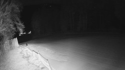 Prostřední část sjezdovky a snowpark